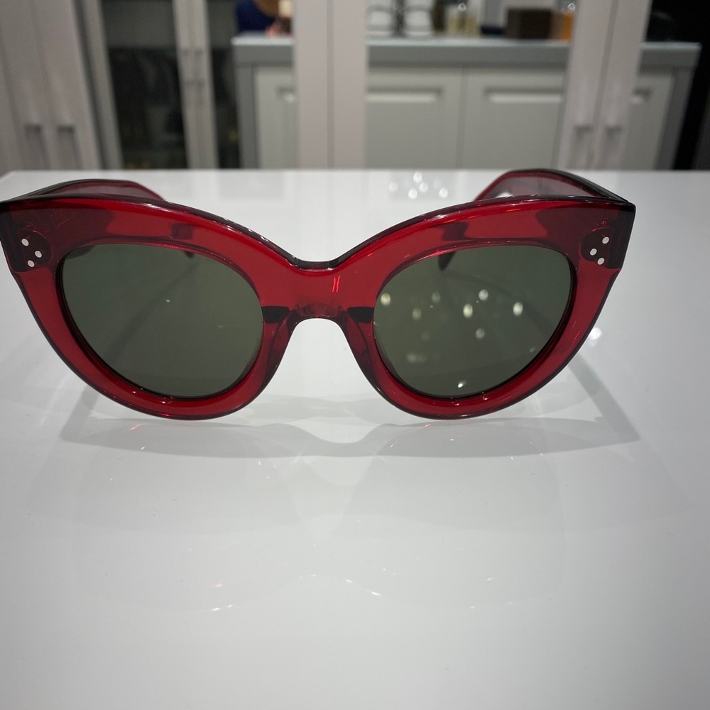 Celine red cat eye sunglasses